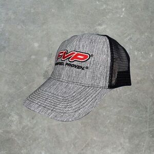 ☀️ FVP Parts NHRA Drag Racing Trucker Hat OSFA Gray/Black